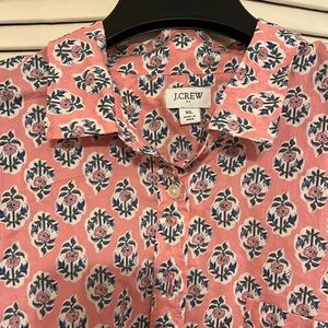 J Crew block print shirt
